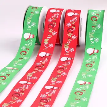 10Yards Natal Colorido Fita de Cetim Fita da Embalagem de DIY Artesanato de Presente Correia da Embalagem do Arco Para Acessórios de Costura de Árvore de Natal Decoração