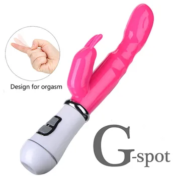 12 Velocidade De Forte Coelhos Vibrador Vibrador Estimulador Do Clitóris Dupla G-Spot Massagem Brinquedos Sexuais Para As Mulheres Masturbador Feminino Sex Shop