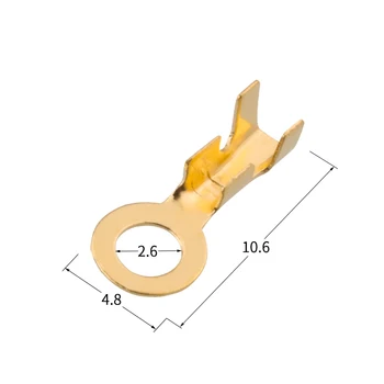 2,5 mm rodada lug R-em forma de solo terminal anel em forma prensado a frio terminal