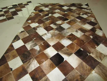 2018 frete grátis de 1 metro quadrado de 100% naturais, feitos à mão em couro de vaca de borracha de escada de tapetes
