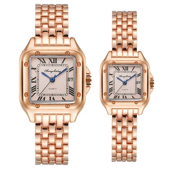 2022 Novo Casal Relógio Novo De Ouro, Relógios De Luxo Mulheres, Homens Moda Pulseira De Quartzo Relógios Senhoras Vestido Novo Relógio De Pulso Relógio Relogi