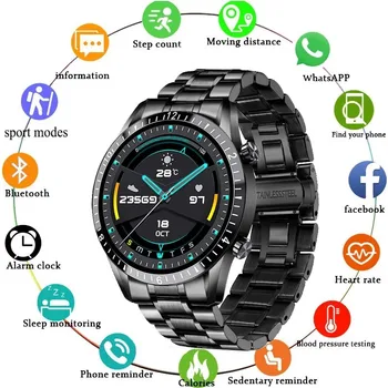 2022 Novo Smart Watch, Homens Cheios de Tela de Toque do Esporte Relógio de Fitness IP67 Impermeável Bluetooth Para Sony Xperia 5 Android ios