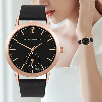 2023 Assistir a Mulher de Moda Casual Cinto de Couro, Relógios Simples Senhoras Quartzo Analógico Relógio de Luxo Vestido de Mulher Relógios Reloj Mujer