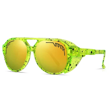 2023 VÍBORA UV400 Óculos de sol Vintage Homens Mulheres Retro Óculos de Sol Steampunk Óculos ao ar livre Esportes, corrida, Ciclismo Óculos