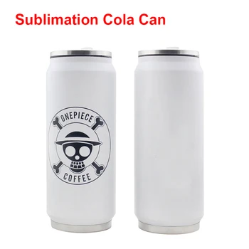 500ml de Sublimação Cola Pode Canecas de Aço Inoxidável da Parede do Dobro do Vácuo Isolados de Garrafa de Água de garrafa Térmica Caneca de Ano Novo, Presentes