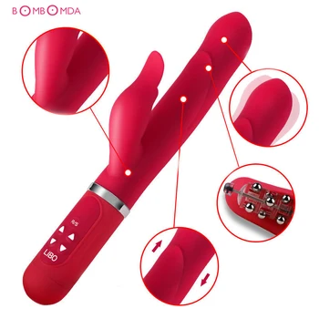 6 Velocidades de USB Recarregável Vibrador Feminino Masturbação Clitóris e Ponto G Orgasmo Squirt Massageador Vibratório Vara de Brinquedos Sexuais para as Mulheres