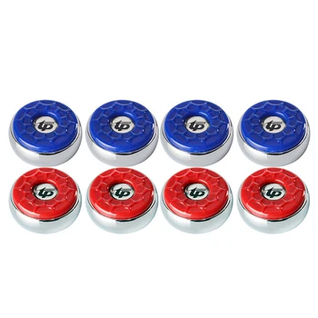 8pcs/Set 53mm Shuffle Puck Corpo de Aço Inoxidável ABS Boné Vermelho+Azul Adulto-uso, Shuffle Board Acessórios