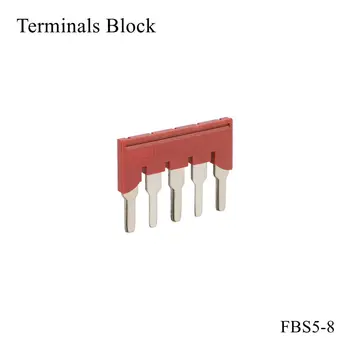 A FBS 5-8 Terminais de Mola Central do Conector Calha Din Bloco de Terminais de Inserção ST Plug-in Ponte de Ligação Curto Tira FBS5-8