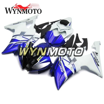 ABS, Injeção de Plástico Carenagem da Yamaha YZF R6 Ano 2008 - 2015 08-15 2016 16 Moto Carenagem Integral Kit Azul Branco Carroçaria
