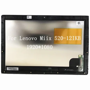 Com a Moldura da TELA de Toque LCD Lenovo Miix Miix 520 12 Miix 520-12Ikb miix520-12 tela de matriz do conjunto do digitador 1920*1080