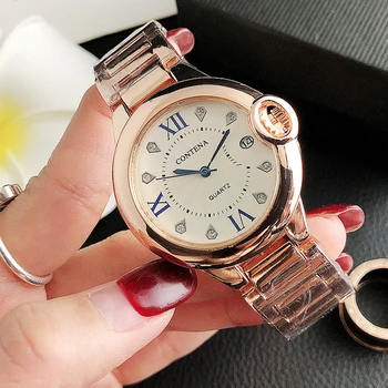 Contena De Melhor Marca De Luxo, Mulheres Da Moda Assista Assistir A Mulher De Relógios 2020 Elegantes Relógios Para Mulheres Quartz Ladies Watch Reloj Mujer