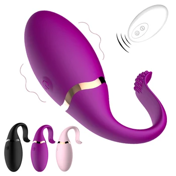 Controle Remoto sem fio Vibrador de Silicone Bala Ovos Vibrador para as Mulheres USB Ponto G Clítoris Estimulador os Brinquedos Sexuais para as Mulheres