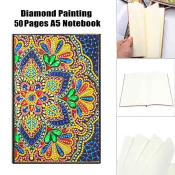 Diamante Pintura Cadernos Especiais em Forma de Novas Chegadas flor Diário de Livro Bordado de Diamante Venda A5 Mosaico Pintura de Presente
