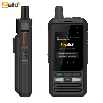 Dual Sim PTT POC Walkie Talkie IP68 Impermeável telefone do Android 4G Duas Vias de Rádio de Presunto de Longo Alcance de 8GB ROM GPS MIC CB 100KM