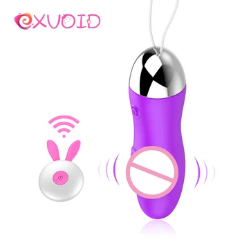 EXVOID Remoto Ponto G Vibrador na Vagina Massageador do Clitóris Estimulador Vibrador Vibrador sem Fio Adultos Brinquedos Para Casais de Silicone