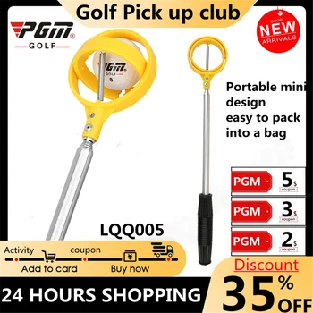 Golfe Pick-Up Club 2 Metros Livremente Retrátil Pgm Bola De Golfe De Coletor Portátil De Aço Inoxidável Mini Catcher Facilmente Pacotes A Bola