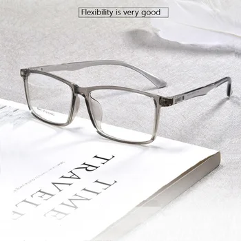 Largura-140 Homens casual Óculos TR90 quadro completo rim clássico óptico de prescrição espetáculo armação de Óculos de Leitura para idosos