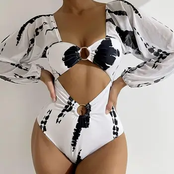 Moderno Body Maiô Elevado Aumento De Beachwear Mulheres Monokini Encantador Push-Up Monokini Swimwear