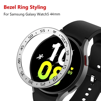 Moldura Inserir o Anel com Escala Anel de Proteção Caso em Tela Protetor de Borda Acessórios para Samsung Galaxy Watch5 44mm