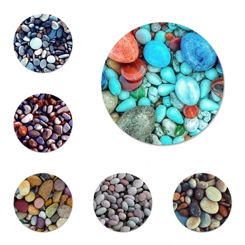 Muitas pedras-coloridas pedras de design de moda Insígnia Broche Acessórios Para Roupas Mochila Decoração presente