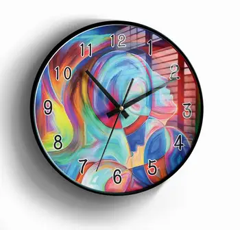 Nova Arte Da Moda-Relógio De Parede Simples Luz De Luxo Relógio De Parede Tamanho Grande Quarto Relógio De Design Moderno Para O Lar
