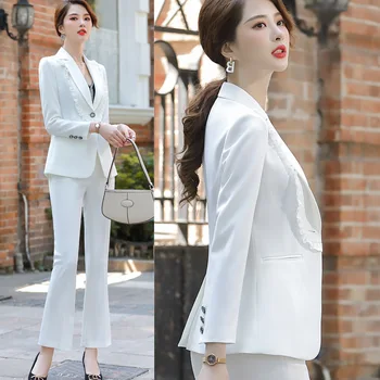 Outono de Nova Celebridade da Internet Terno de Pequeno Casaco Estilo coreano Sentido de Design Casual Slim-Fit Figura Lisonjeiro Terno Terno da Moda