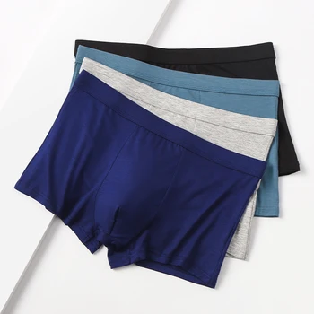 Puro Algodão de Mens Underwear roupa interior de 3D U Convexo Bolsa de Boxer, Calças Respiráveis Antibacteriano Masculina Sexy Bojo Cuecas Elástico Solto Confortável