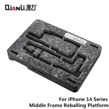 QianLi 14 Série Quadro do Meio Reballing Plataforma placa-Mãe do dispositivo elétrico BGA Reballing Estêncil para iPhone X XS 11 12 13 14 Pro Max.