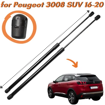 Qty(2) Tronco Suportes para Peugeot 3008 SUV 2016-2020 Elevador Suporta a Gás Mola de porta Traseira do Boot Amortecedores Braço Bares