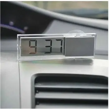 Quente Novo Durável Digital LCD do Carro da exposição de Relógio Eletrônico Com Ventosa Legal