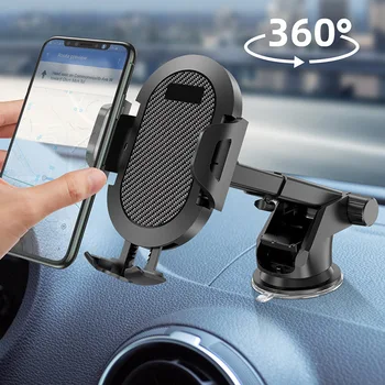 Telefone Suporte para Carro Escalável de Vidro com ventosa Telefone no Carro Móvel Titular Stand Grande Tela do Smartphone GPS Auto Suporte