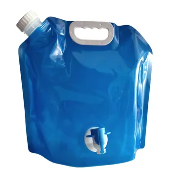 Venda quente 5L/10L Exterior Rebativeis Dobrável portátil Dobrável Água Sacos de Carro Beber Transportador de Recipiente Kit Acampamento Tanque de Água