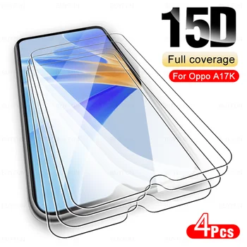 4pcs de Vidro transparente Para o Oppo A17K A17 A77 A77s A57 A57s 5G A57e 4G OppoA17 OppoA57 OppoA77 6.56