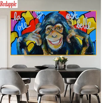 5D Diamante Pintura Orangotango,Cheio de Broca Imagem De Strass Bordado de macaco, animal bonito Diamante do Mosaico DIY de obra de Bordador arte