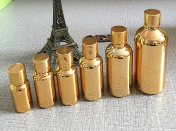 alto grau de 100pcs de ouro de vidro de 10ml óleos essenciais garrafa com tampa de venda,compra de 10 ml do samll óleo essencial de garrafa de vidro de fornecedores