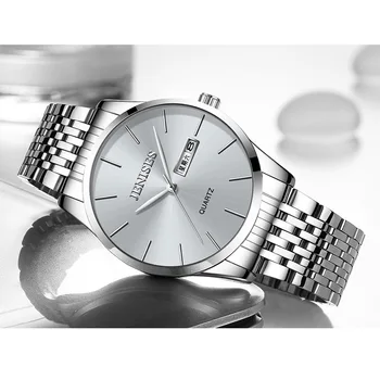 Assistir Homens de Moda 2022 Bellos Homens do Relógio do Cinto de Malha de Quartzo Relógio Calendário Impermeável Relógio masculino Relógio Simples Relógio de Luxo