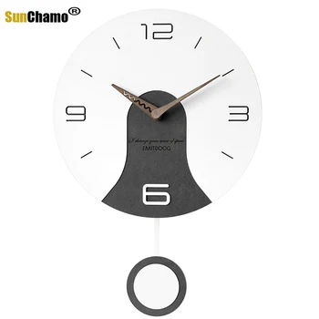 Balanço Criativo Relógio De Parede Sala De Personalidade Restaurante Art Relógio De Parede Mediterrâneo Nórdico De Parede Relógio De Cuco Do Relógio