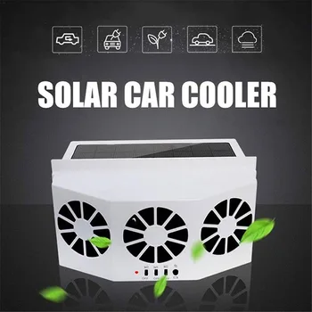 Carro Solar Exaustor monovolumes Ventilador Portátil Universal do Ventilador de Refrigeração do Radiador para o Jardim Automática de Refrigerador