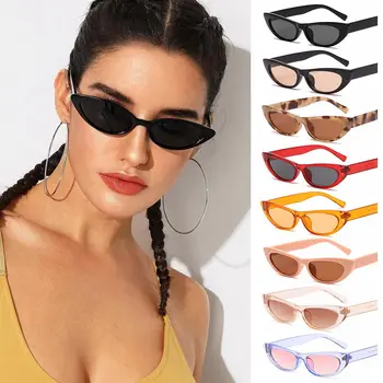 Moda Streetwear UV400 Acessórios de Moda de Óculos Retro Óculos de sol Óculos de sol para as Mulheres Quadro Pequeno