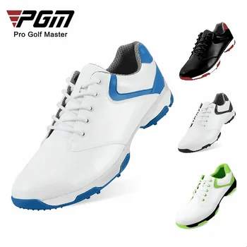 PGM Homens Sapatos de Golfe Anti-derrapante Respirável, Golfe, Tênis Super Fibra Prova de Água Footjoy Esportes ao ar livre Lazer Formadores XZ051