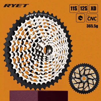 RYET ULT 11 12 Velocidade 9-46T MTB Cassete XD Ultraleve 355g roda Livre Durável Ultimate roda Dentada 9-46 k7 11S 12S Bicicleta Volante